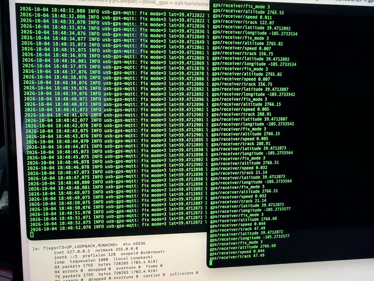 High Altitude Racing telemetry displayed on a computer screen