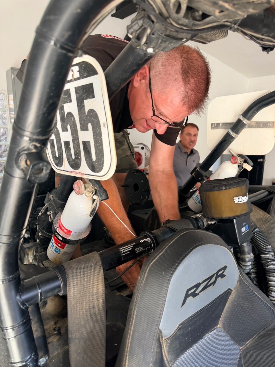 Installing the inertial measurement unit in race car 355