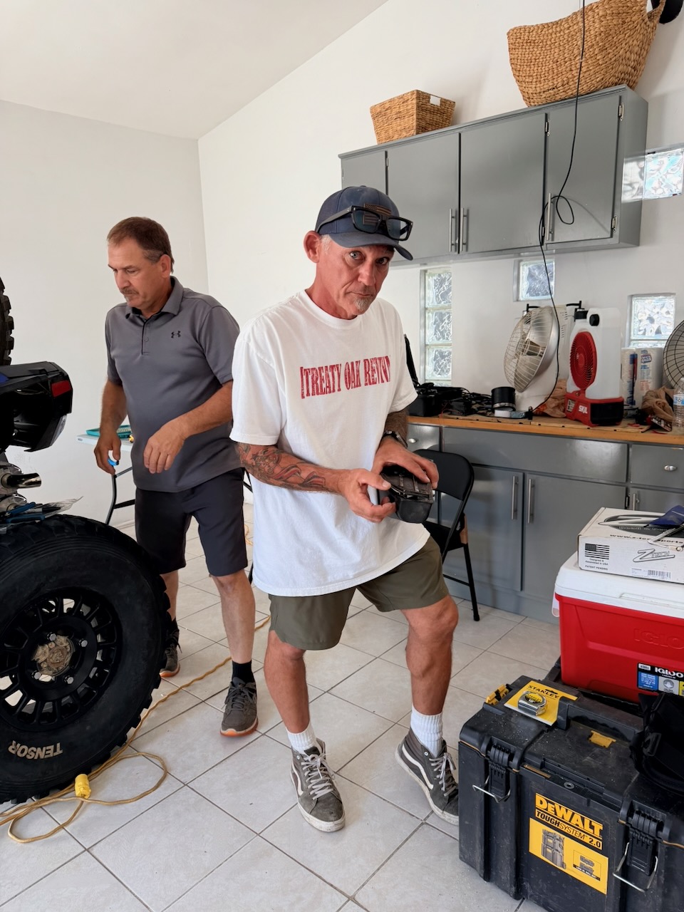 High Altitude Racing crew helping with the CVT blower installation
