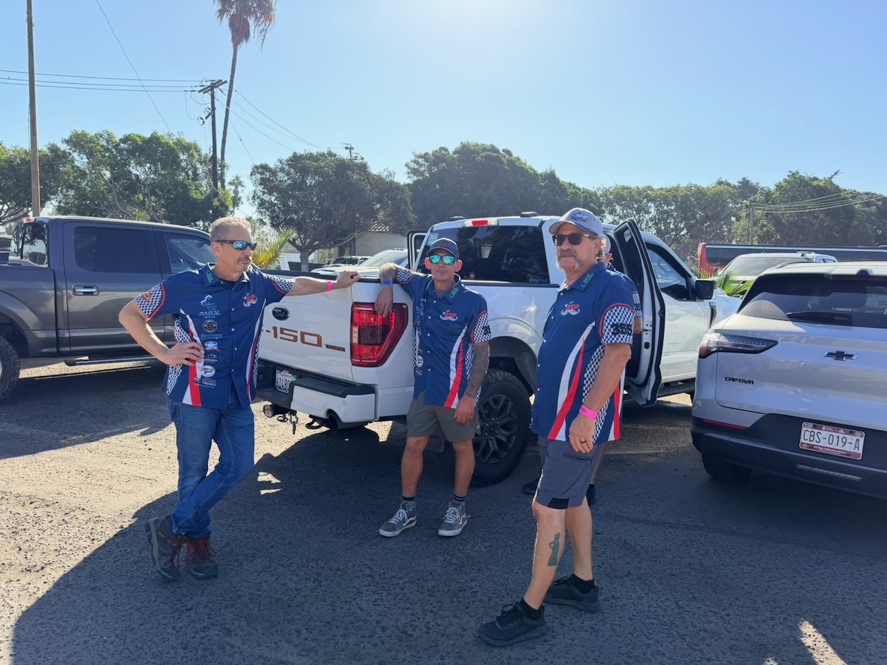 NORRA competitors waiting during registration