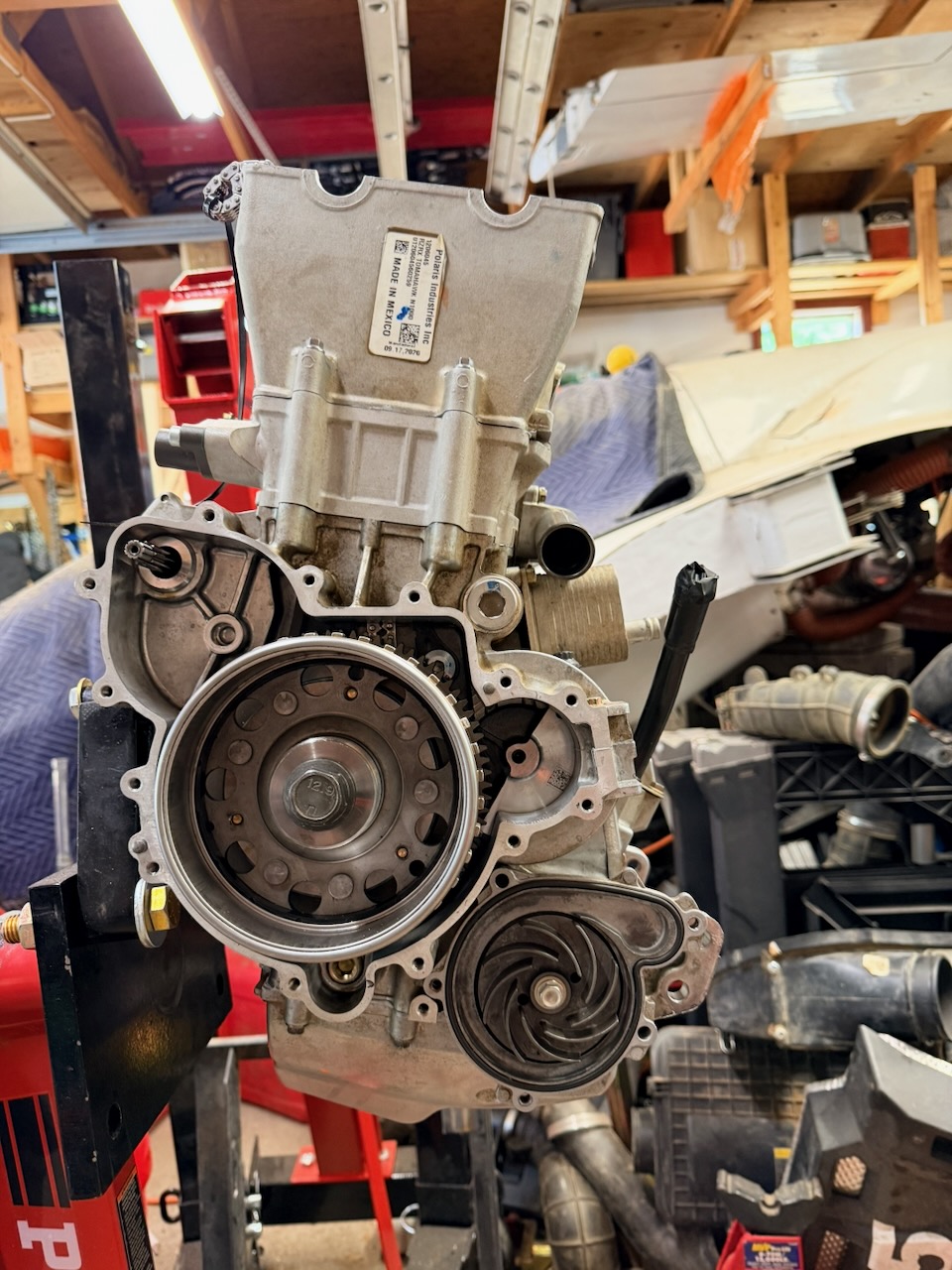 The fully assembled engine for High Altitude Racing #355