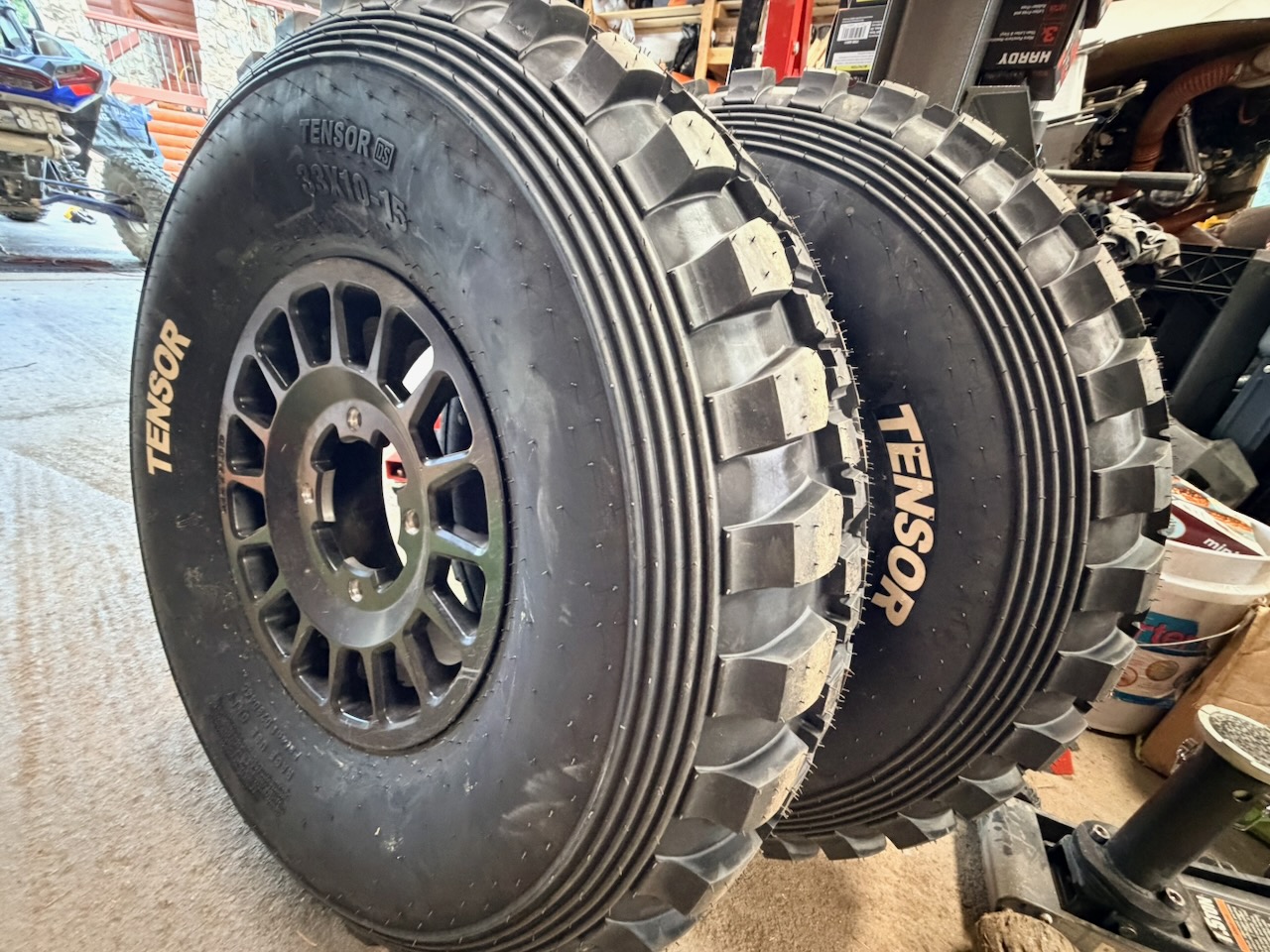 Tensor Tires mounted on Method Race Wheels for race car 355